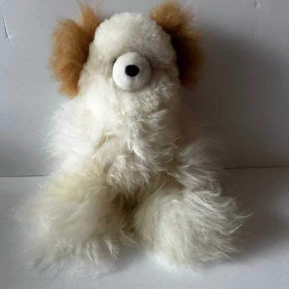 Alpaca Teddy Bear ~15 Inch Stuffed Animal Soft Fluffy - Picture 1 of 4